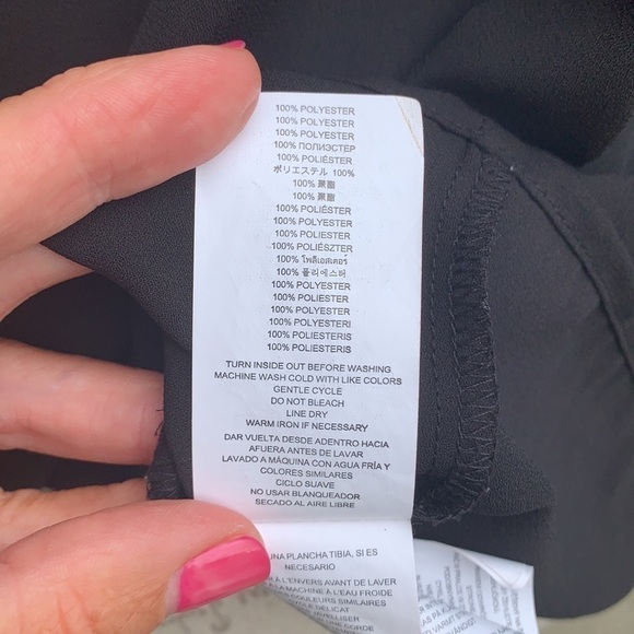 MICHAEL MICHAEL KORS Black Short Sleeve Zip-Up Top - Picture 10 of 12